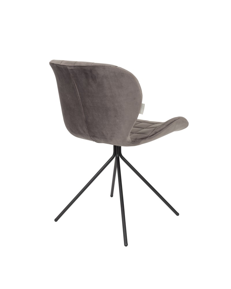 OMG Velvet Chair | Grey
