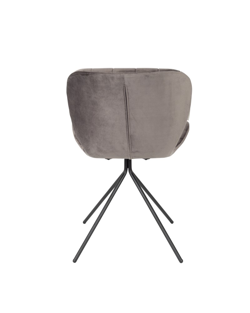 OMG Velvet Chair | Grey