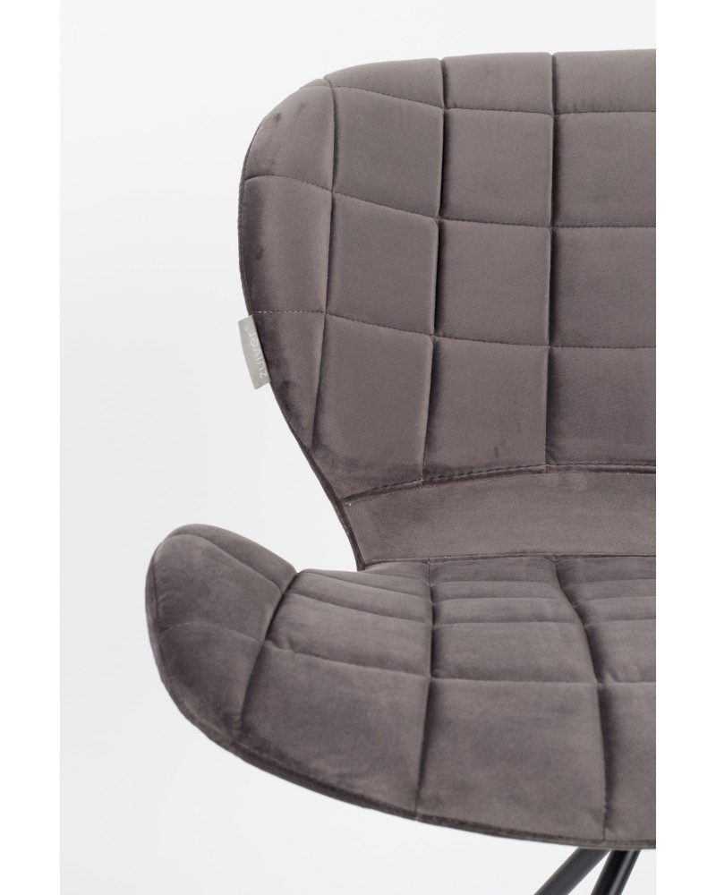 OMG Velvet Chair | Grey