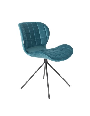 OMG Velvet Chair | Petrol
