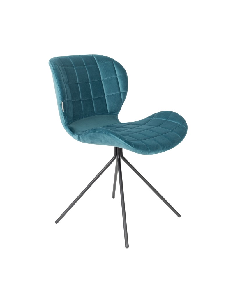 OMG Velvet Chair | Petrol