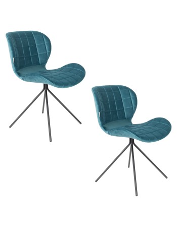 OMG Velvet Chair | Petrol