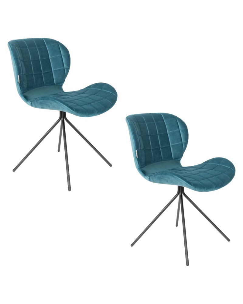 OMG Velvet Chair | Petrol