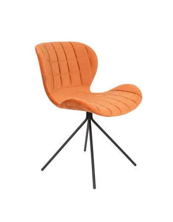 OMG Velvet Chair | Orange