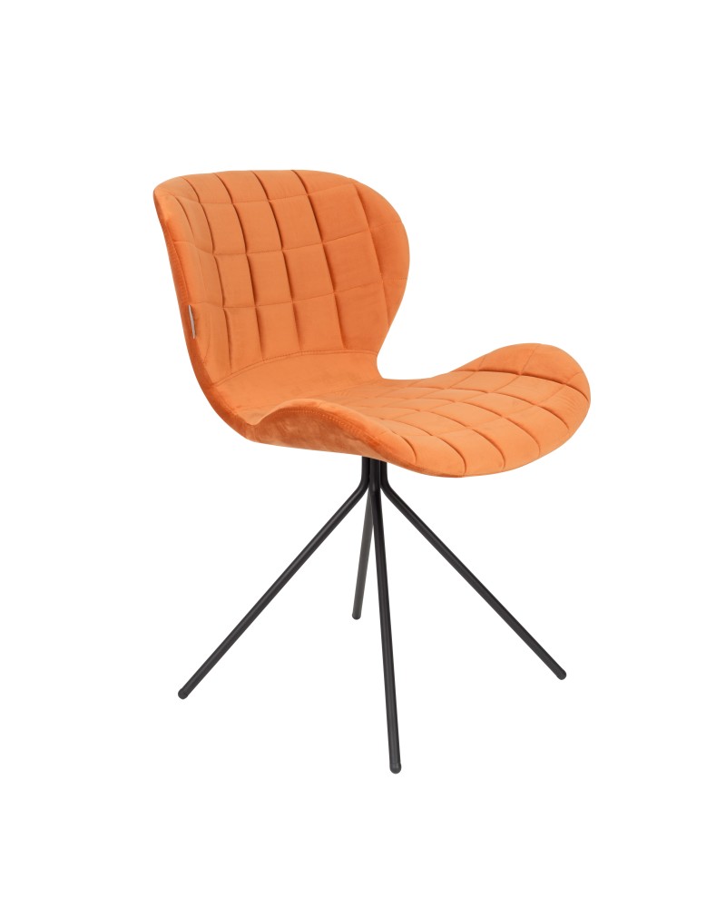 OMG Velvet Chair | Orange