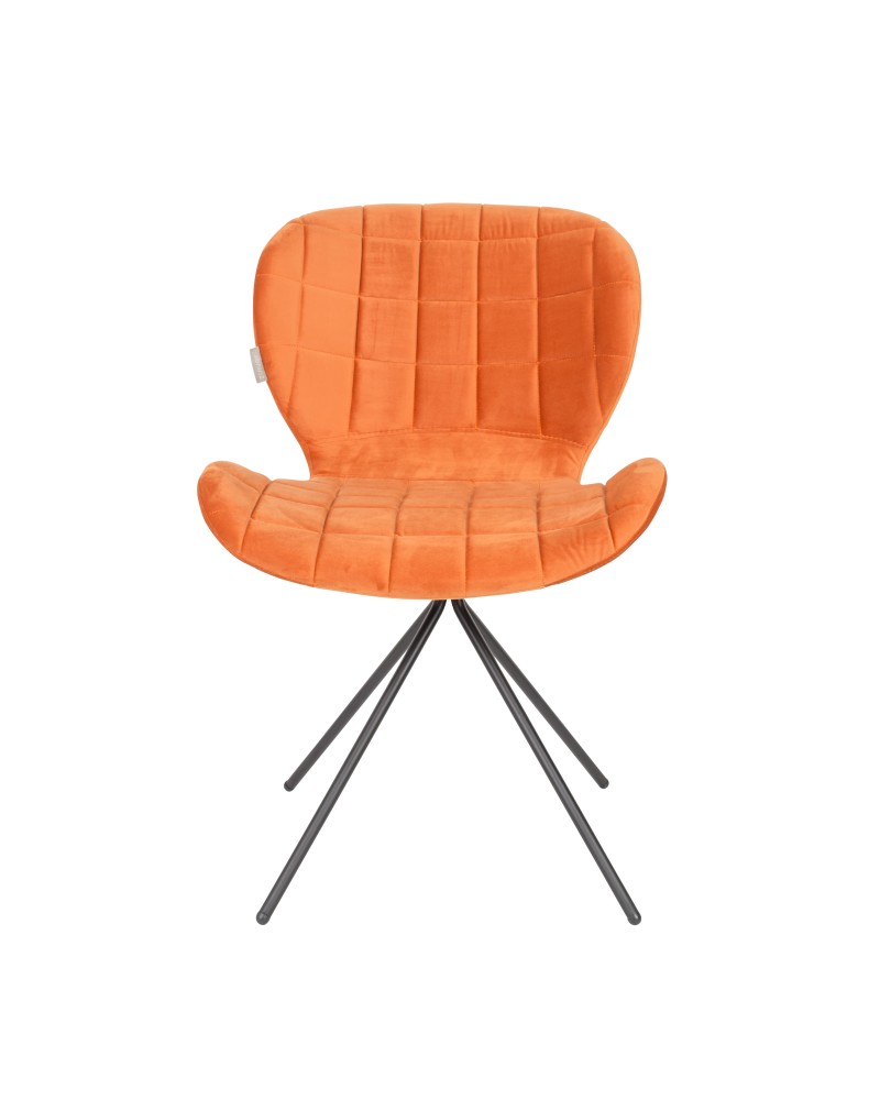 OMG Velvet Chair | Orange
