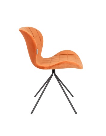 OMG Velvet Chair | Orange