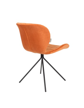 OMG Velvet Chair | Orange
