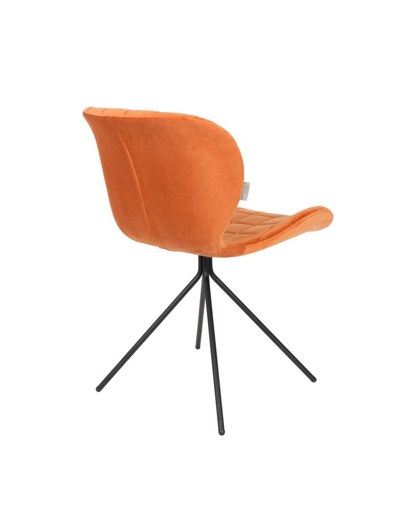 OMG Velvet Chair | Orange