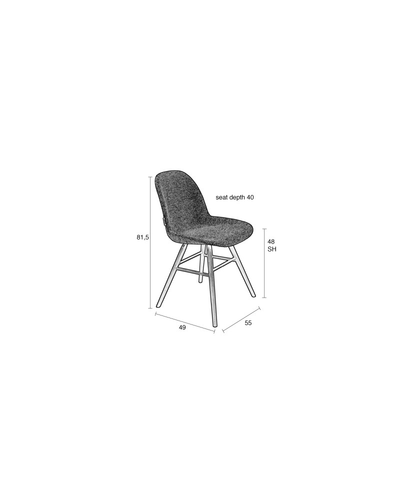 ALBERT KUIP SOFT Chair | Blue
