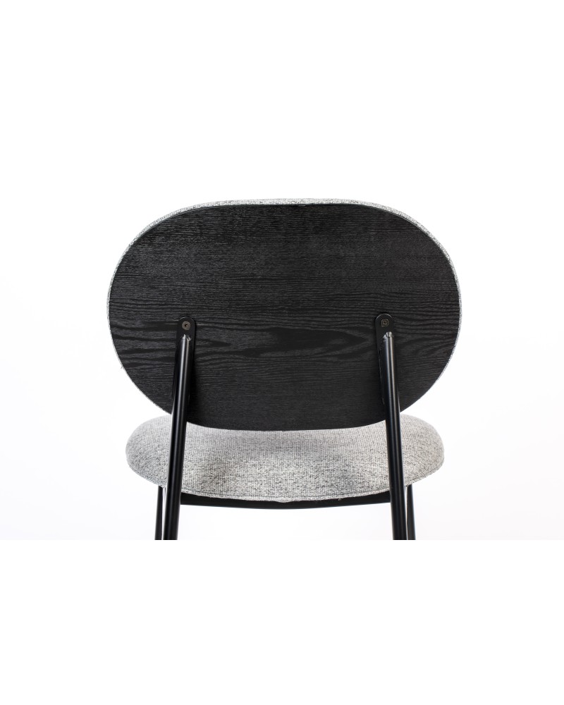 SPIKE Chair | Grey with black legs
