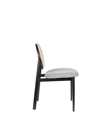SPIKE Chair | Natural/Grey with black legs