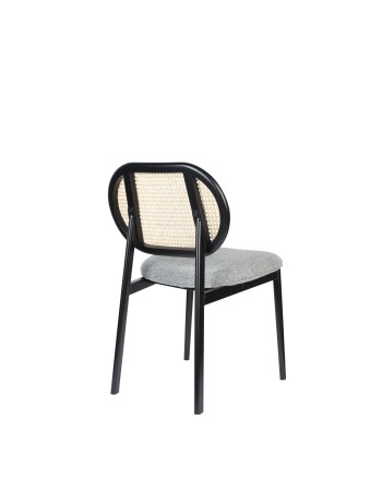 SPIKE Chair | Natural/Grey with black legs