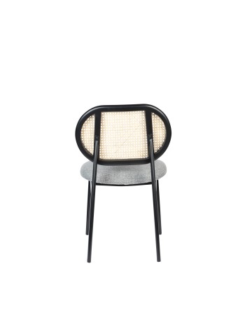 SPIKE Chair | Natural/Grey with black legs