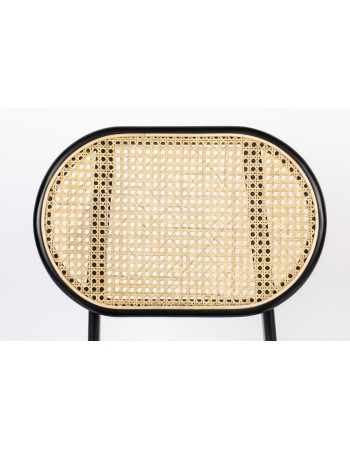 SPIKE Chair | Natural/Grey with black legs
