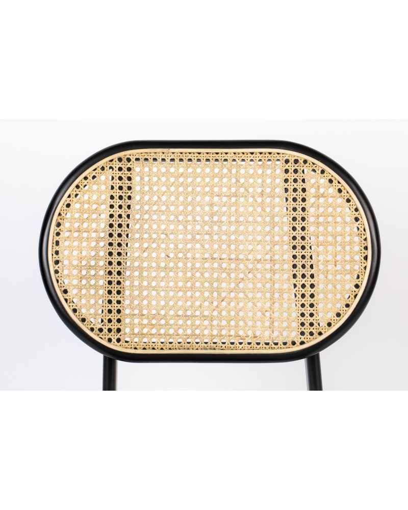 SPIKE Chair | Natural/Grey with black legs