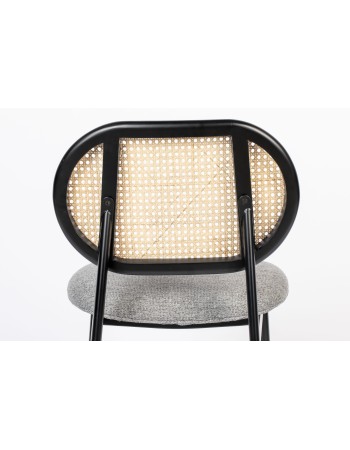 SPIKE Chair | Natural/Grey with black legs