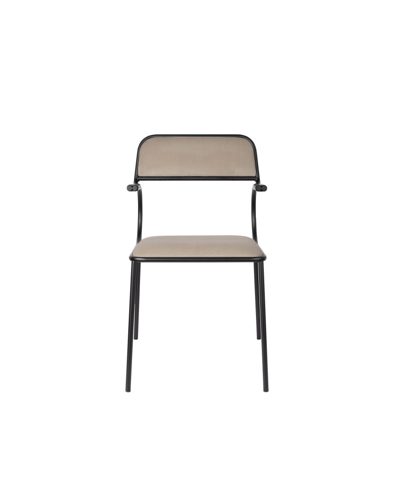 ALBA Chair | Beige, black legs