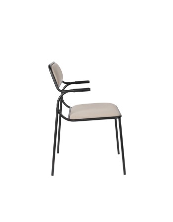 ALBA Chair | Beige, black legs