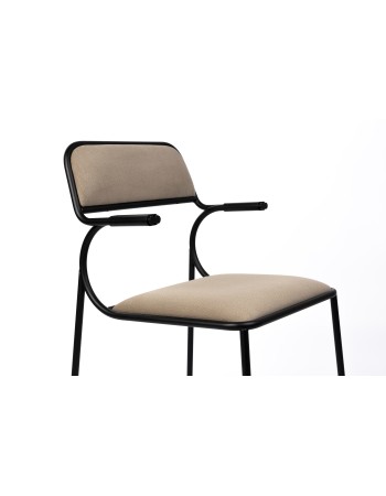 ALBA Chair | Beige, black legs
