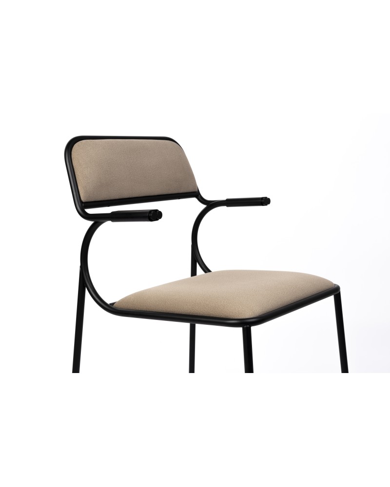 ALBA Chair | Beige, black legs