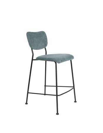 BENSON Counter Stool | Grey Blue