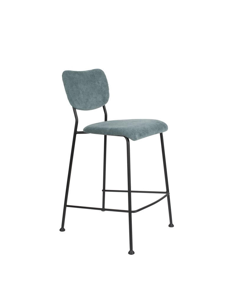 BENSON Counter Stool | Grey Blue