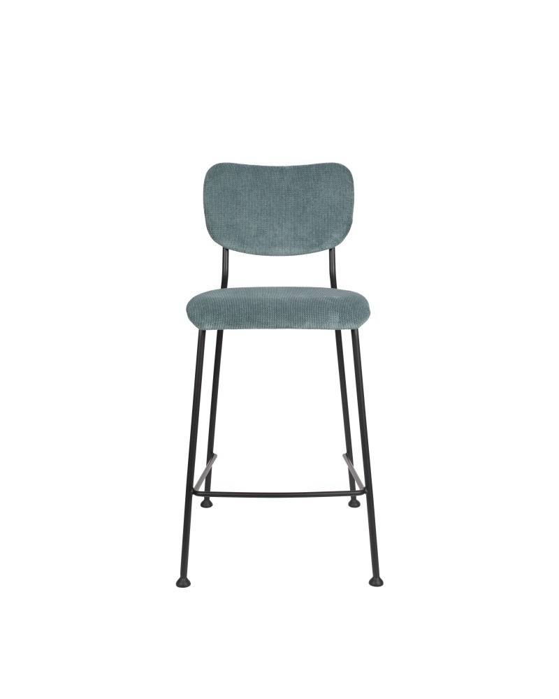 BENSON Counter Stool | Grey Blue