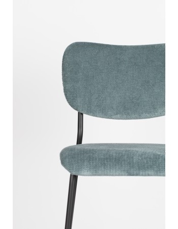BENSON Counter Stool | Grey Blue