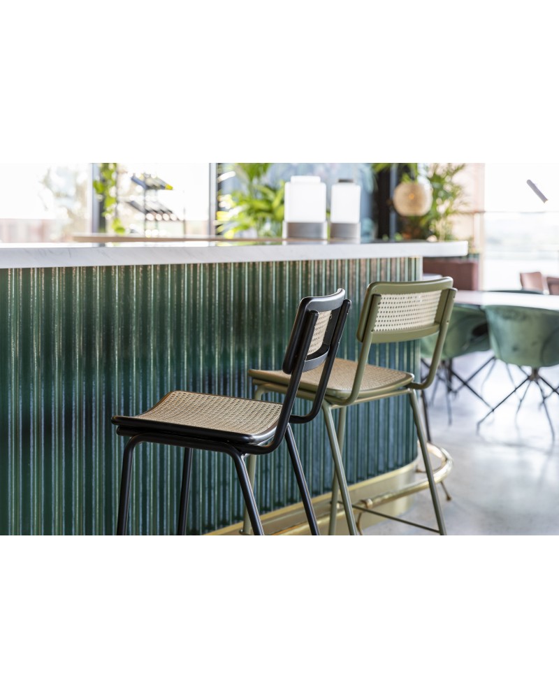 JORT Counter Stool | Green/Natural