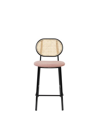 SPIKE Counter Stool | Natural/ Pink