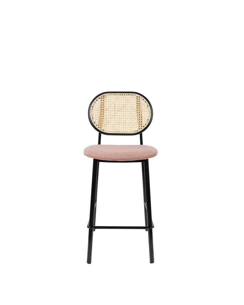 SPIKE Counter Stool | Natural/ Pink