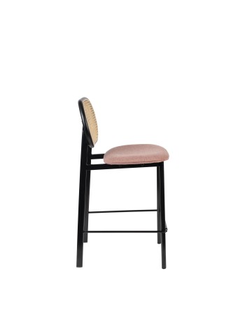 SPIKE Counter Stool | Natural/ Pink