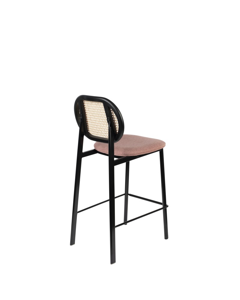 SPIKE Counter Stool | Natural/ Pink
