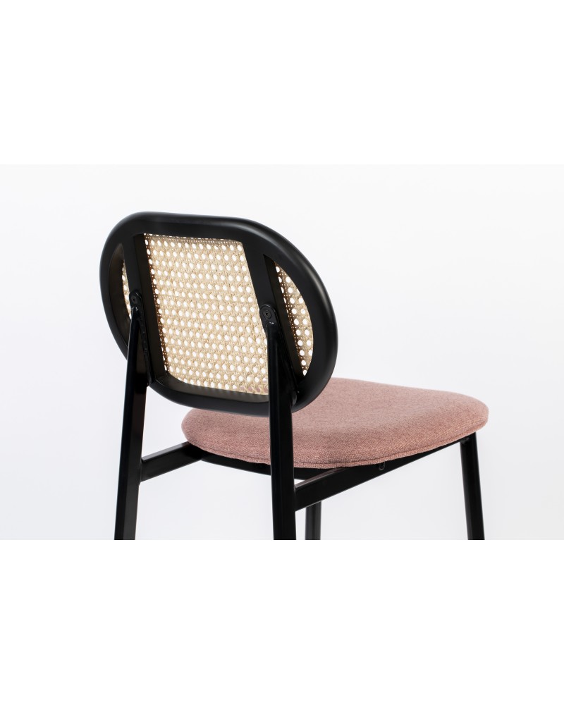 SPIKE Counter Stool | Natural/ Pink