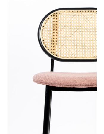 SPIKE Counter Stool | Natural/ Pink