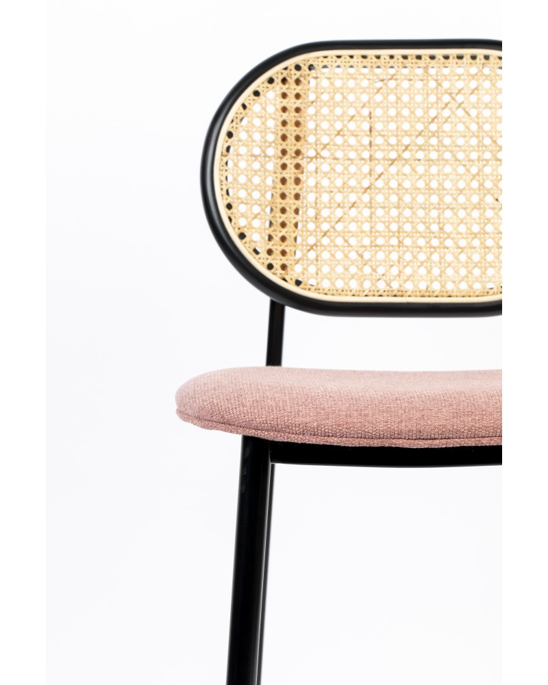 SPIKE Counter Stool | Natural/ Pink