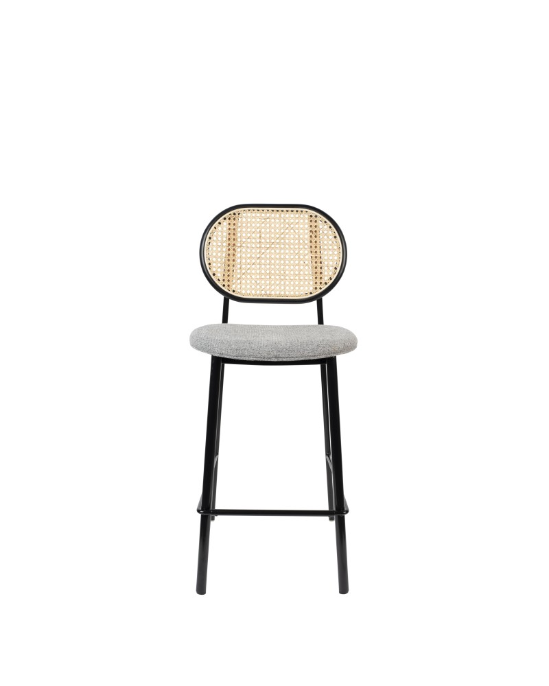 SPIKE Counter Stool | Natural/ Grey