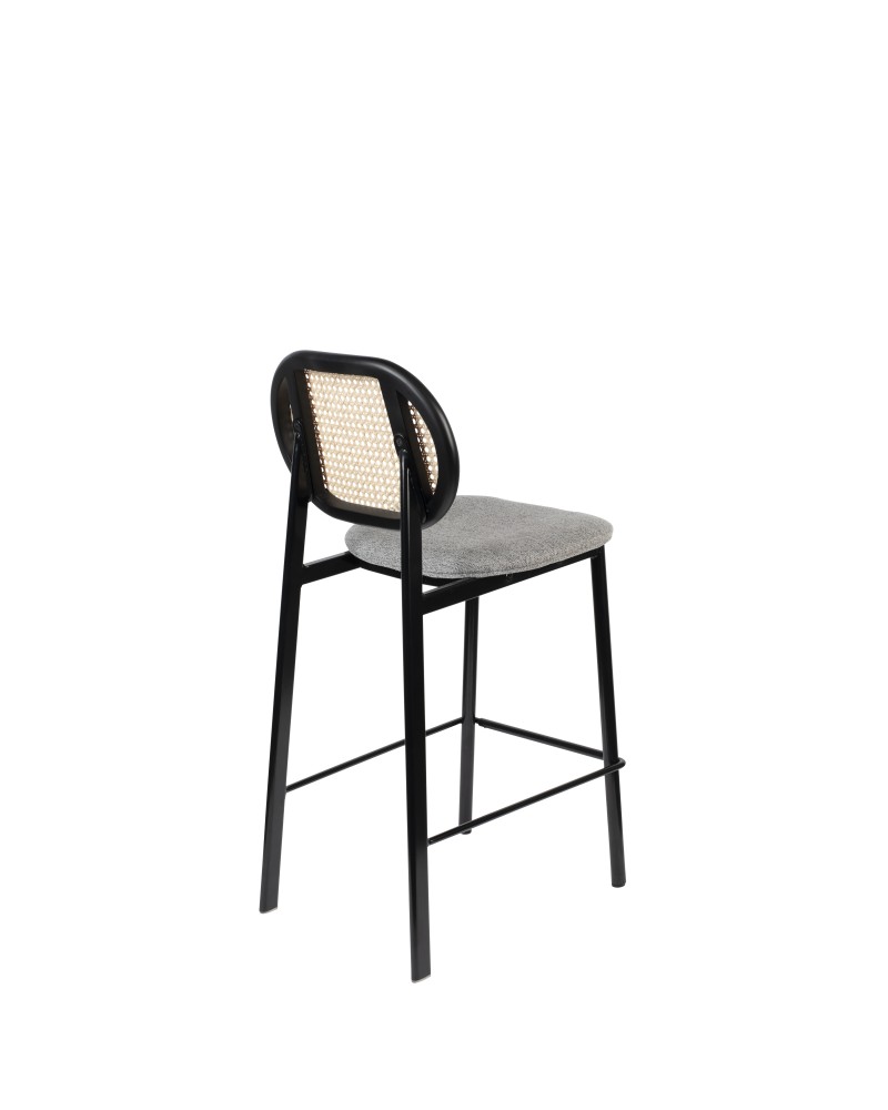 SPIKE Counter Stool | Natural/ Grey