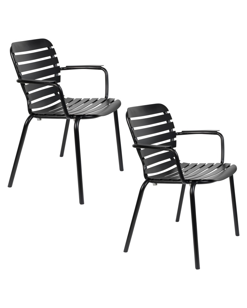 VONDEL Garden Armchair | Black