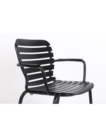 VONDEL Garden Armchair | Black