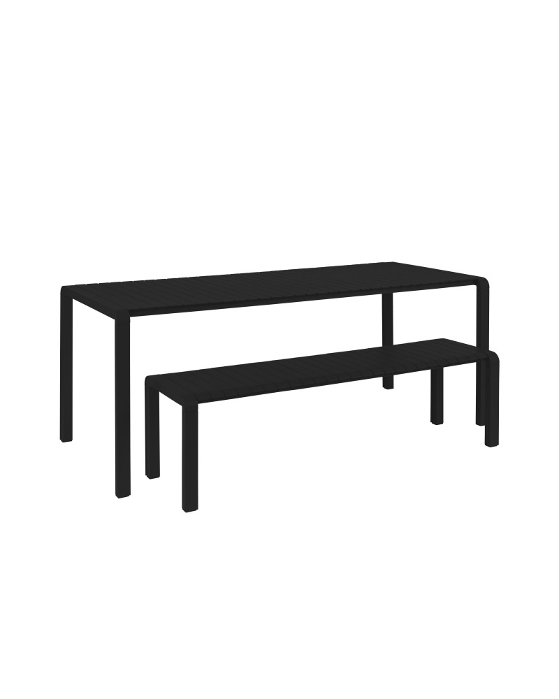 VONDEL Garden Bench 175 x 45 | Black