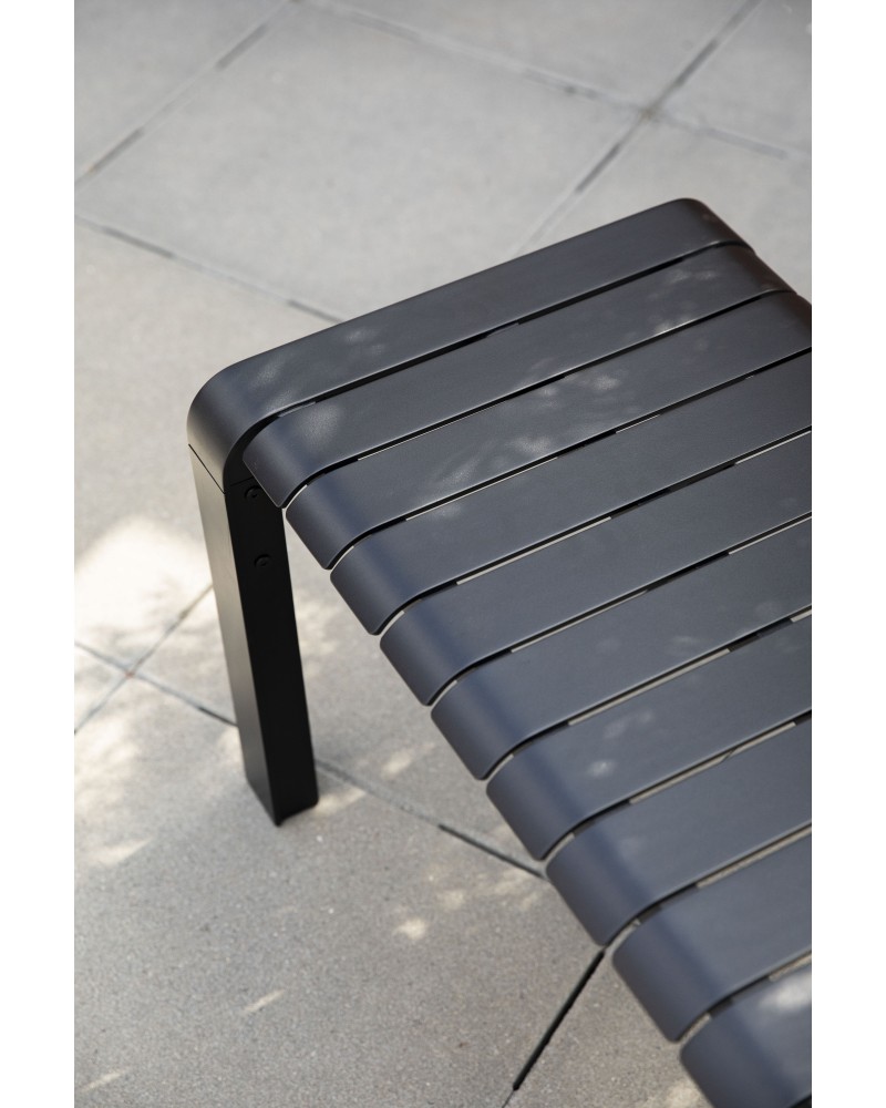 VONDEL Garden Bench 175 x 45 | Black