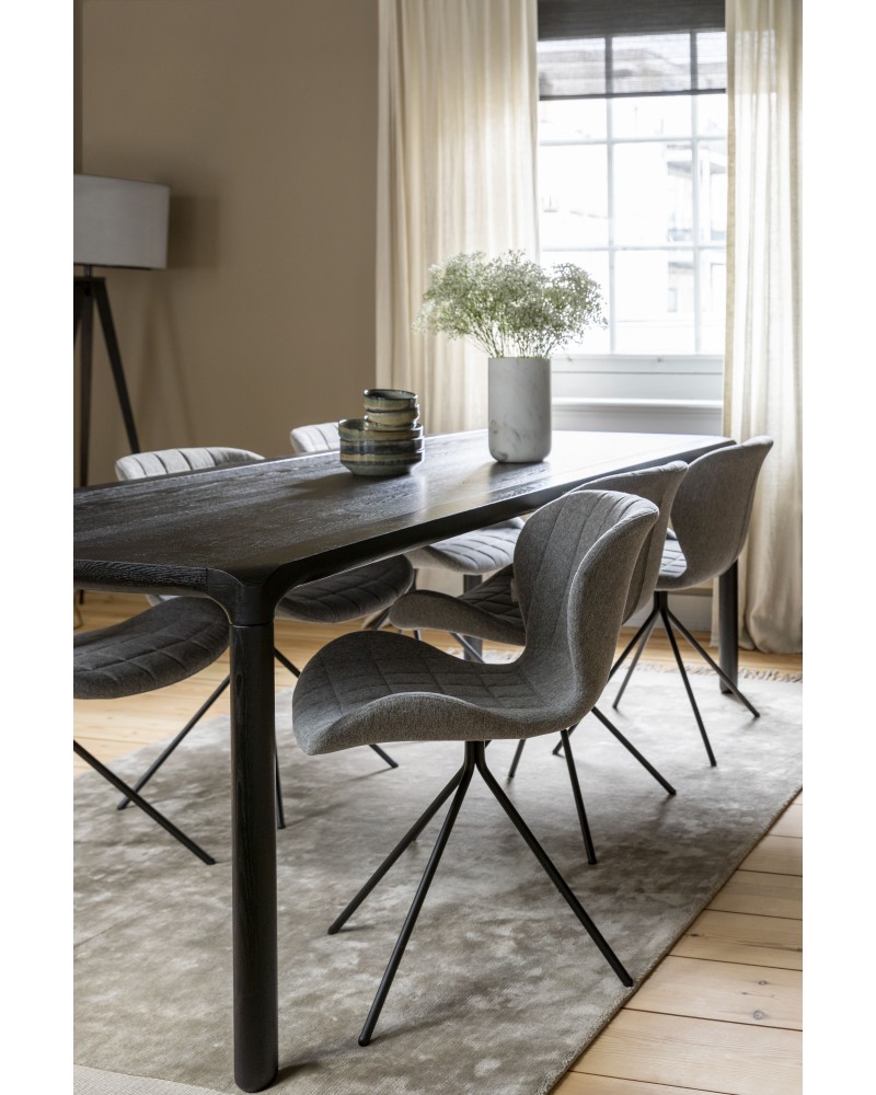 STORM Dining Table 180x90cm | Black