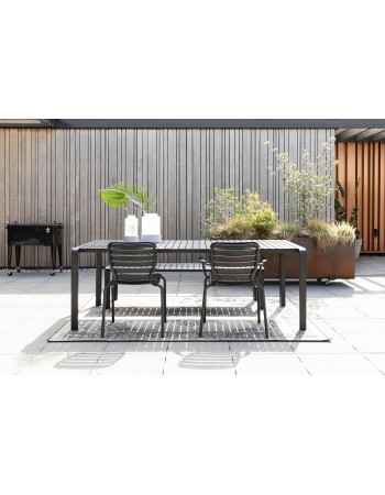 VONDEL Garden Table 214x97cm | Black