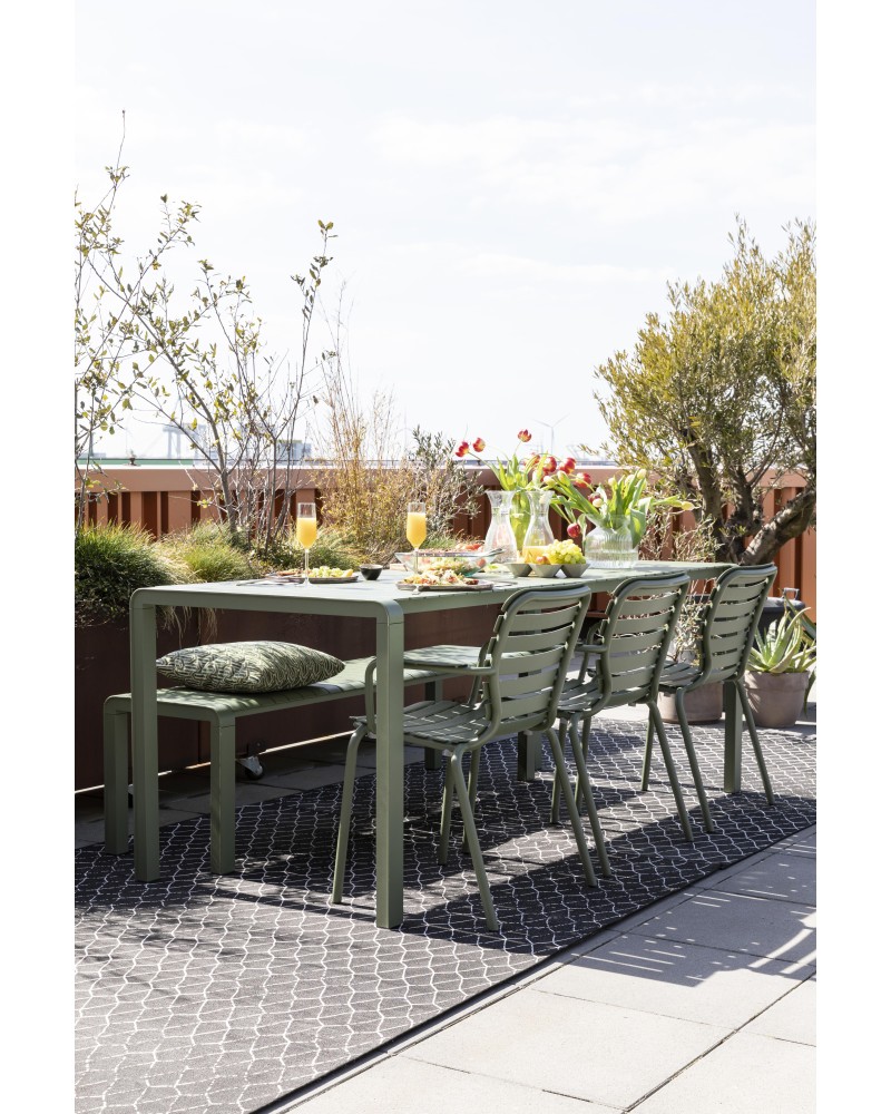 VONDEL Garden Table 214x97cm | Green