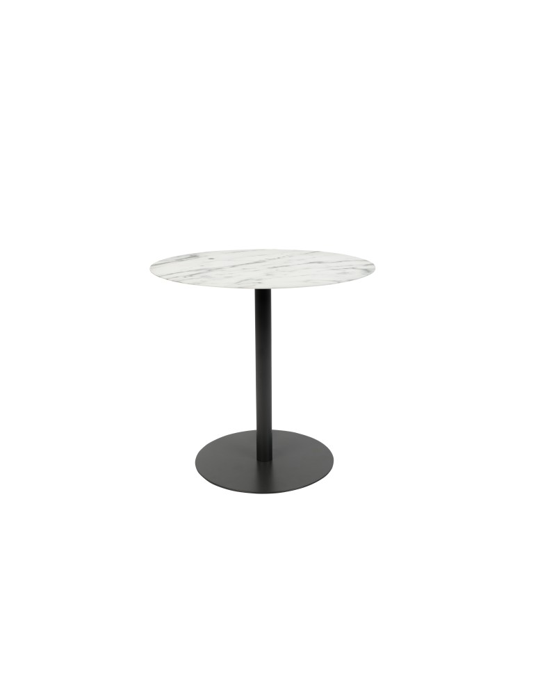 SNOW OVAL Side Table | Marble