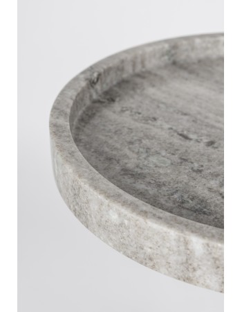 COCKTAIL Side Table | Grey Marble. Black leg