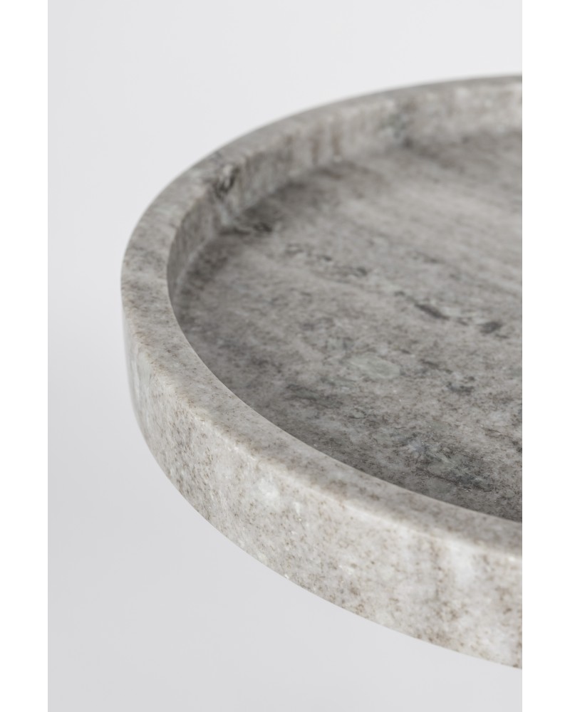 COCKTAIL Side Table | Grey Marble. Black leg