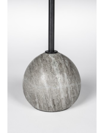 COCKTAIL Side Table | Grey Marble. Black leg